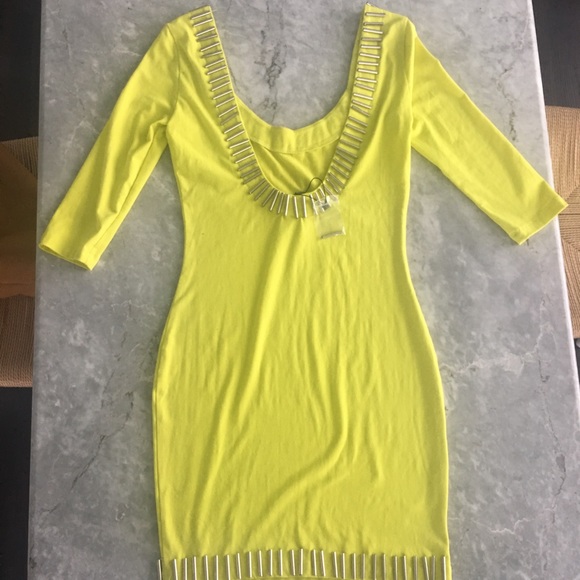 BLQ.MKT Wiggle/Pencil Dress Scoop Neck W/Metallic - Picture 5 of 8